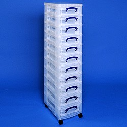 Storage tower with 11x4 litre Really Useful Boxes