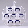  Small apple organiser with 7x0.14 litre boxes