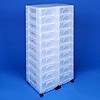 Storage tower double with 20x7 litre drawers