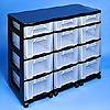Storage tower triple with 3x7 + 9x12 litre drawers