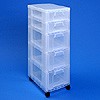 Storage tower with 2x7 + 3x12 litre drawers