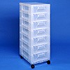 Storage tower with 7x7 litre drawers