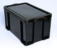 Box made from recycled plastic materials