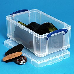 Men's Shoes / A4 / CD DVD - 9 Ltr Really Useful Box - Transparent