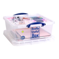 31.5 litre quality nestable Really Useful Box + 10 compartment sorting tray