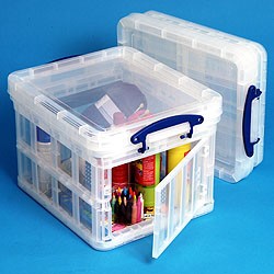 Really Useful Storage Box 35 Litre XL Clear