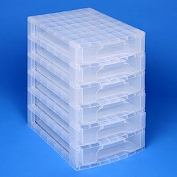 Desktop organiser with 6x5 litre Really Useful Drawers