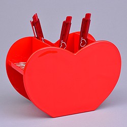 Heart pencil pot