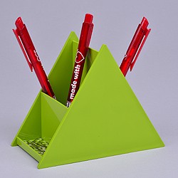 Pyramid pencil pot