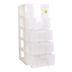 Scrapbook Drawers tower with 5x19 litre drawers