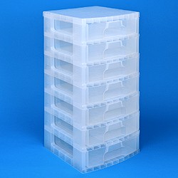 Scrapbook Drawers tower with 7x9.5 litre drawers