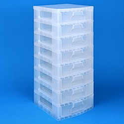 Scrapbook Drawers tower with 8x9.5 litre drawers