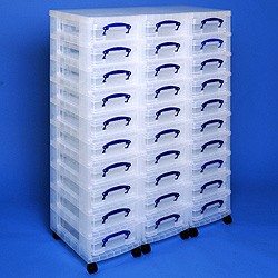 Storage tower triple with 30x4 litre Really Useful Boxes