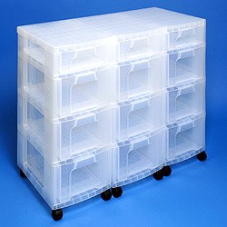 Storage tower triple with 3x7 + 9x12 litre Really Useful Drawers
