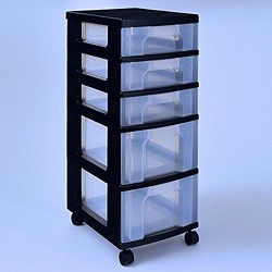 Storage tower with 3x7 + 2x12 litre Really Useful Drawers