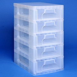 Storage tower with 5x7 litre Really Useful Drawers