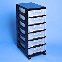 Storage tower with 6x7 litre Really Useful Drawers