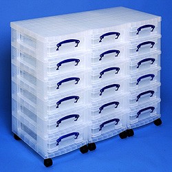 Storage tower triple with 18x4 litre Really Useful Boxes
