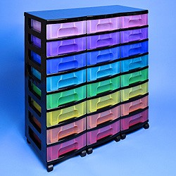 Storage tower triple with 24x7 litre Really Useful Drawers