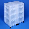 Storage tower double with 2x7 + 6x12 litre Really Useful Drawers