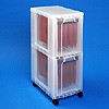 Storage tower with 2x25 litre Really Useful Drawers