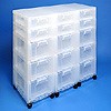 Storage tower triple with 6x7 + 9x12 litre Really Useful Drawers