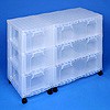 Storage tower triple with 3x12 + 3x30 litre Really Useful Drawers