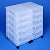 Storage tower double with 10x7 litre Really Useful Drawers