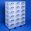Storage tower triple with 18x9 litre Really Useful Boxes